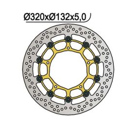 NG Schwimmender Bremsscheibe Vorderseite Links/Rechts 5 Löcher 8,25 mm für YAMAHA