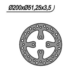 NG 10.25mm 4-Hole Rear Brake Disc for YAMAHA
