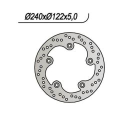 Disco freno posteriore NG lato destro 5 fori da 10,25mm per KYMCO