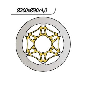 NG Left Side Front Brake Disc 6 Holes 6.25mm