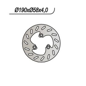 NG Vorderbremsscheibe linke Seite 3 Löcher 10,25 mm