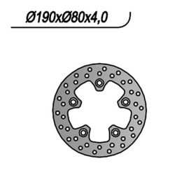 Disque de frein avant NG côté gauche 5 trous 10,25 mm pour SYM