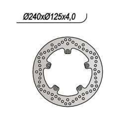 Disque de frein arrière NG côté gauche 5 trous 6,25 mm