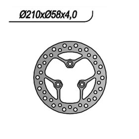 NG Vorderbremsscheibe rechte Seite 3 Löcher 10,25 mm für KYMCO