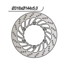 NG Vorderbremsscheibe linke Seite 6 Löcher 10,25 mm