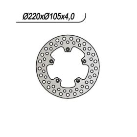 Disque de frein avant NG côté gauche 5 trous de 6,25 mm pour BENELLI