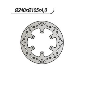 Disque de frein arrière NG côté gauche 6 trous 6,25 mm