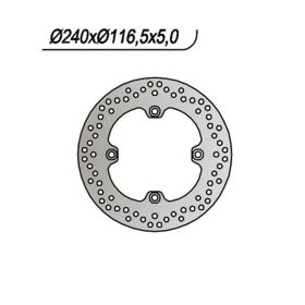 Disco freno posteriore NG lato destro 4 fori da 10,25mm per HONDA