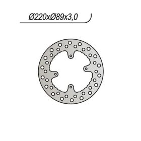 NG Vorderer Bremsscheibe Links 4 Löcher 6,25 mm für HONDA