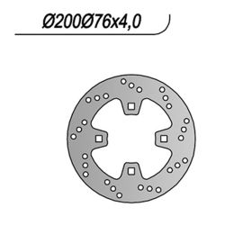 Disco freno posteriore NG 4 fori da 10,25mm per KTM
