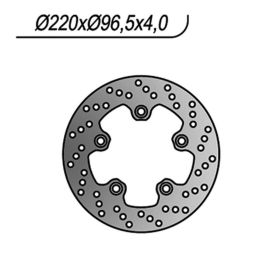 Disque de frein avant NG côté gauche 5 trous 10,25 mm pour SYM