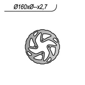 NG rear brake disc left side 4 holes of 6.25mm for BETAMOTOR
