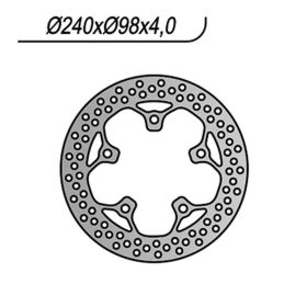 NG vorderer Bremsscheibe links 5 Löcher 10,25 mm für SYM