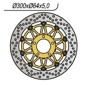 Disque de frein avant NG côté gauche 5 trous 10,25 mm pour SUZUKI