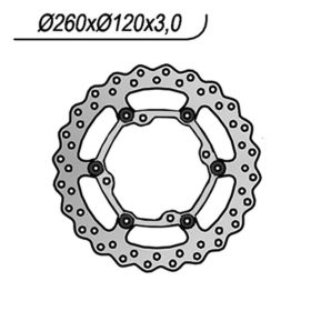 NG Vorderbremsscheibe linke Seite 4 Löcher 6,5 mm