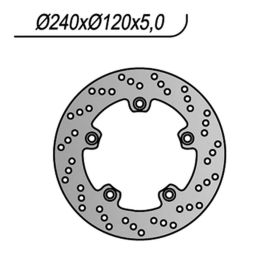 Disque de frein arrière NG côté droit 5 trous 10,25 mm pour SUZUKI