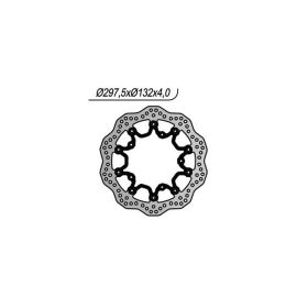 NG wave brake disc front left/right side 5 holes 8.25 mm for YAMAHA