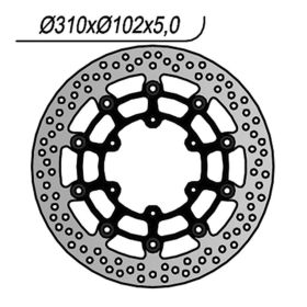 NG front brake disc right/left side 6 holes 8.25mm for SUZUKI