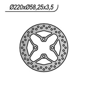 NG Front Brake Disc Left Side 4 Holes 10.65mm for HONDA