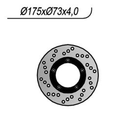 NG Vorderradbremscheibe linke Seite 5 Löcher 6,25 mm für PIAGGIO