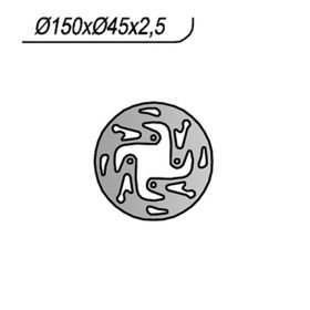 NG rear brake disc right side 4 holes 6.25mm for OSSA