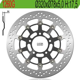 NG Bremsscheibe für TRIUMPH