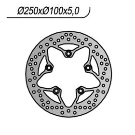 NG rear brake disc right side 5 holes 10.25 mm for KAWASAKI