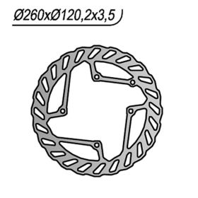 NG Vorderbremsscheibe linke Seite 4 Löcher 8,25 mm für BETAMOTOR