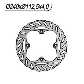 Disco freno posteriore NG lato destro 4 fori da 9,5mm per BETAMOTOR