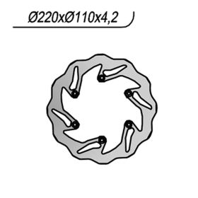 Disque de frein arrière NG côté droit 6 trous de 6,25 mm