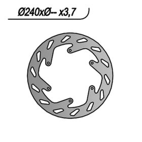 NG Vorderbremsscheibe linke Seite 6 Löcher von 6,25 mm für KTM
