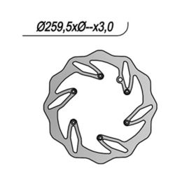 Disque de frein avant gauche NG 6 trous 6,25 mm