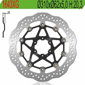 NG Front Brake Disc Right/Left Side 6 Holes 6.25mm for HONDA