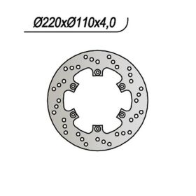 Disco freno posteriore NG lato destro 6 fori da 6,25mm per BETAMOTOR