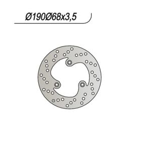 Disque de frein avant NG côté gauche 3 trous 8,25 mm pour APRILIA