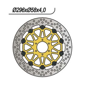 Disque de frein flottant NG avant droit 6 trous 6,25 mm pour HONDA