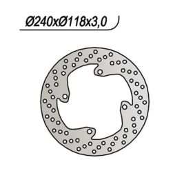 Disque de frein avant NG côté gauche 4 trous 10,25 mm pour HONDA