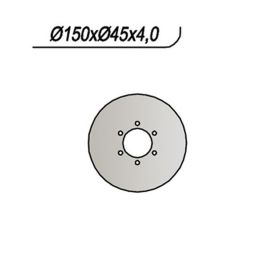 Disque de frein arrière NG 6 trous 6,25 mm pour MONTESA HONDA