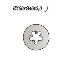 Disque de frein arrière NG côté droit 5 trous 10mm pour MONTESA HONDA
