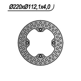 NG rear brake disc right side 4 holes 9.25 mm