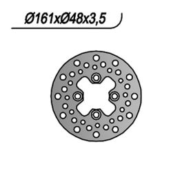 Disque de frein avant NG côté gauche/droit 4 trous 10,25 mm pour YAMAHA