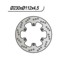 Disco freno anteriore NG lato sinistro 6 fori da 6,25mm
