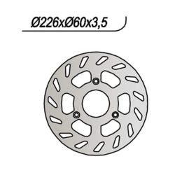 Disco freno anteriore NG lato sinistro 3 fori da 9,5mm per KYMCO