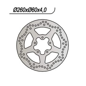 Disco freno anteriore NG lato destro/sinistro 5 fori da 8,25mm