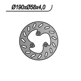NG Vorderbremsscheibe linke Seite 3 Löcher 8,25 mm