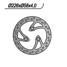 NG front brake disc left side 3 holes of 11.65mm for PEUGEOT
