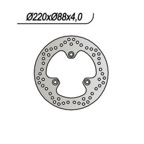 NG Hinterbremsenscheibe linke Seite 3 Löcher 10,25 mm für HONDA