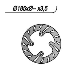 Disque de frein avant gauche NG 4 trous 10,25 mm pour BETAMOTOR