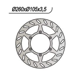 Disco freno anteriore NG lato sinistro 6 fori da 6mm