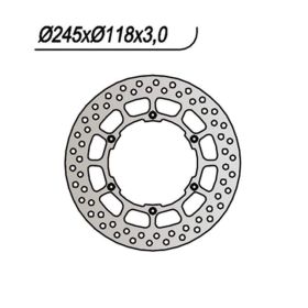 Disque de frein avant NG côté gauche 6 trous de 6,25 mm pour YAMAHA